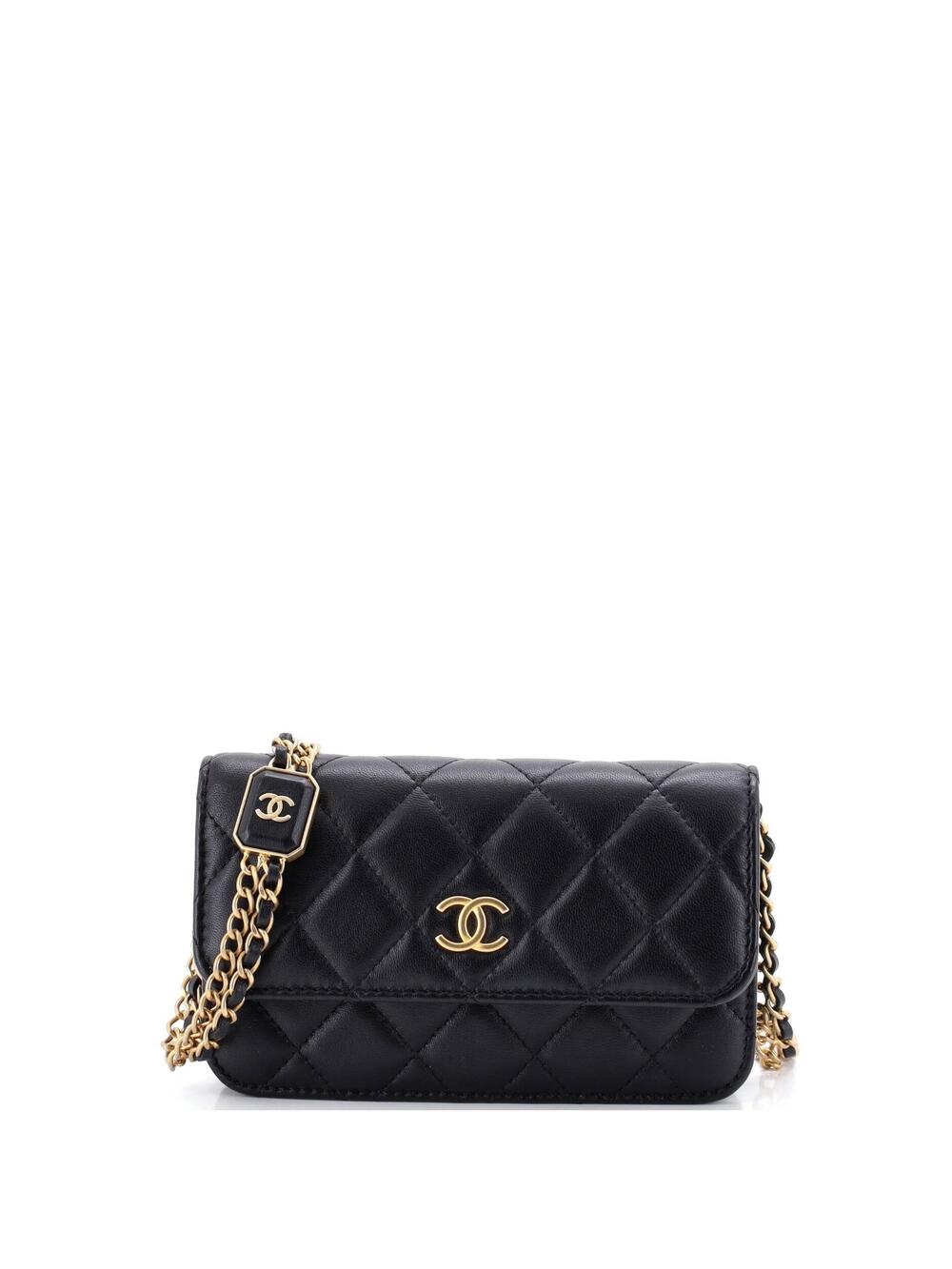 Chanel Sugar Cube Chain Phone Holder #371164C38B